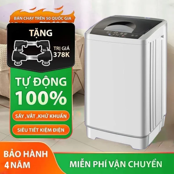 [ CHÍNH HÃNG - BH 4 NĂM ] Máy giặt mini SAKURA Tự động 100%, giặt, vắt, sấy - Có thể giặt áo khoác lông mùa đông